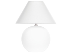 Lámpara de mesa BELIANI Limia de Cerámica Blanco 34x34x41