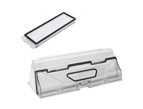 Piezas de caja de polvo para aspiradora robótica Xiaomi Roborock S5 Max S6 Maxv Pure, caja de basura con accesorios de filtro