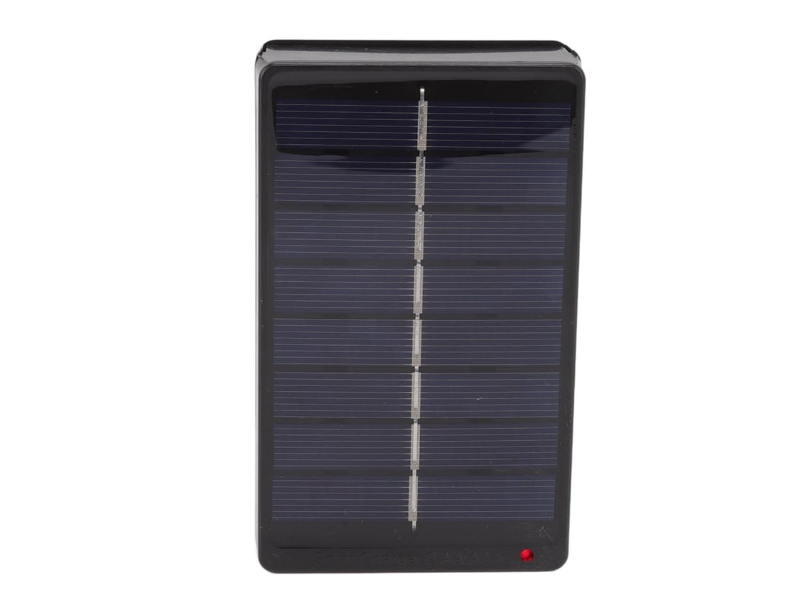 Cargador De Baterías Con Panel Solar De 1w Y 4v Para Pilas Aa Y Aaa De 1.2v Para Uso En Exteriores.