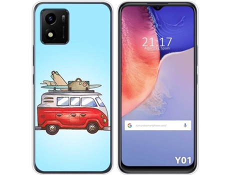 Carcasa Vivo Y01 TUMUNDOSMARTPHONE Dibujos Furgoneta Multicolor