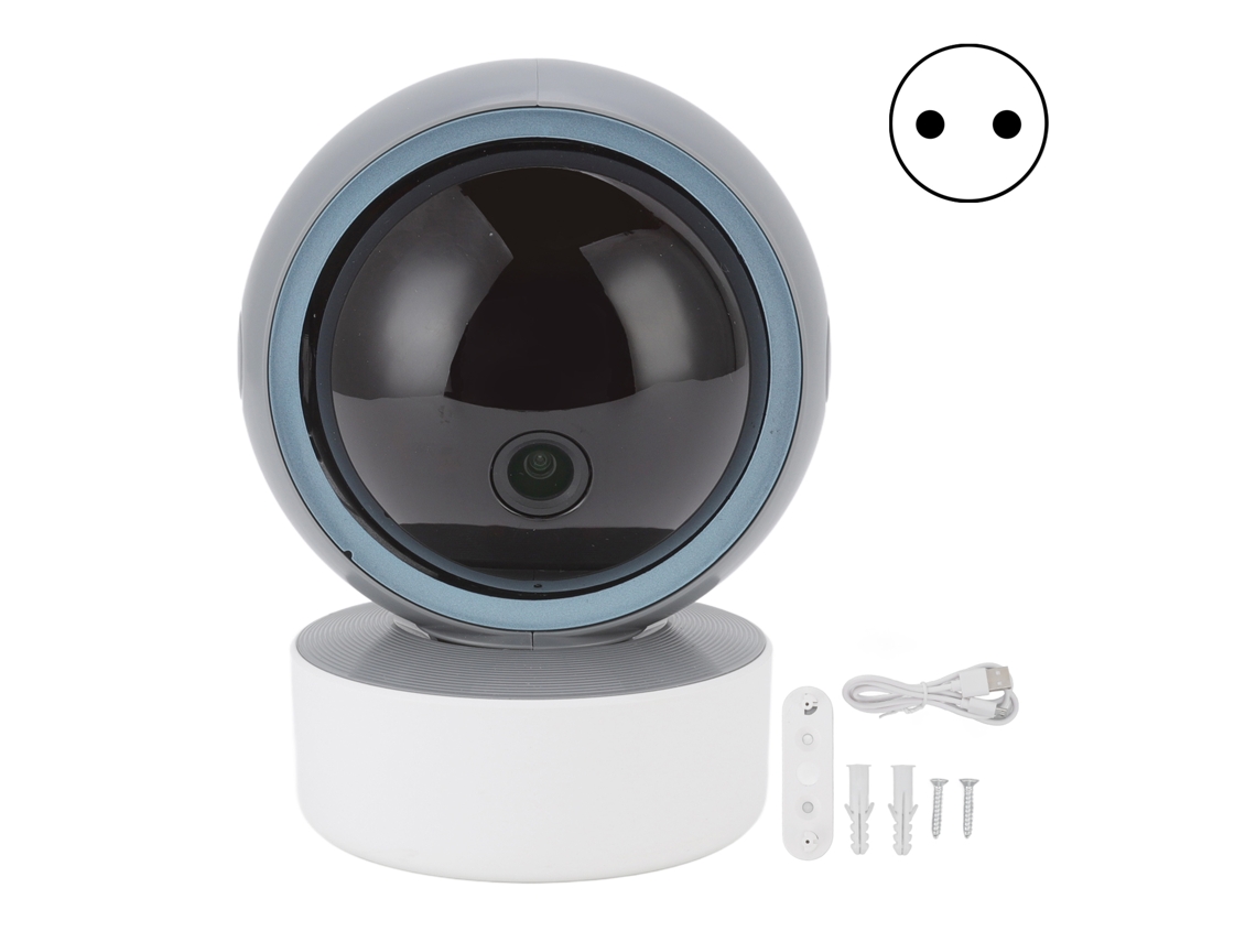 Cámara de seguridad interior Wifi de 2,4 GHz y 5 GHz, 1080P, con visión nocturna infrarroja, audio bidireccional, detección de movimiento y alarma para Tuya, enchufe de la UE.