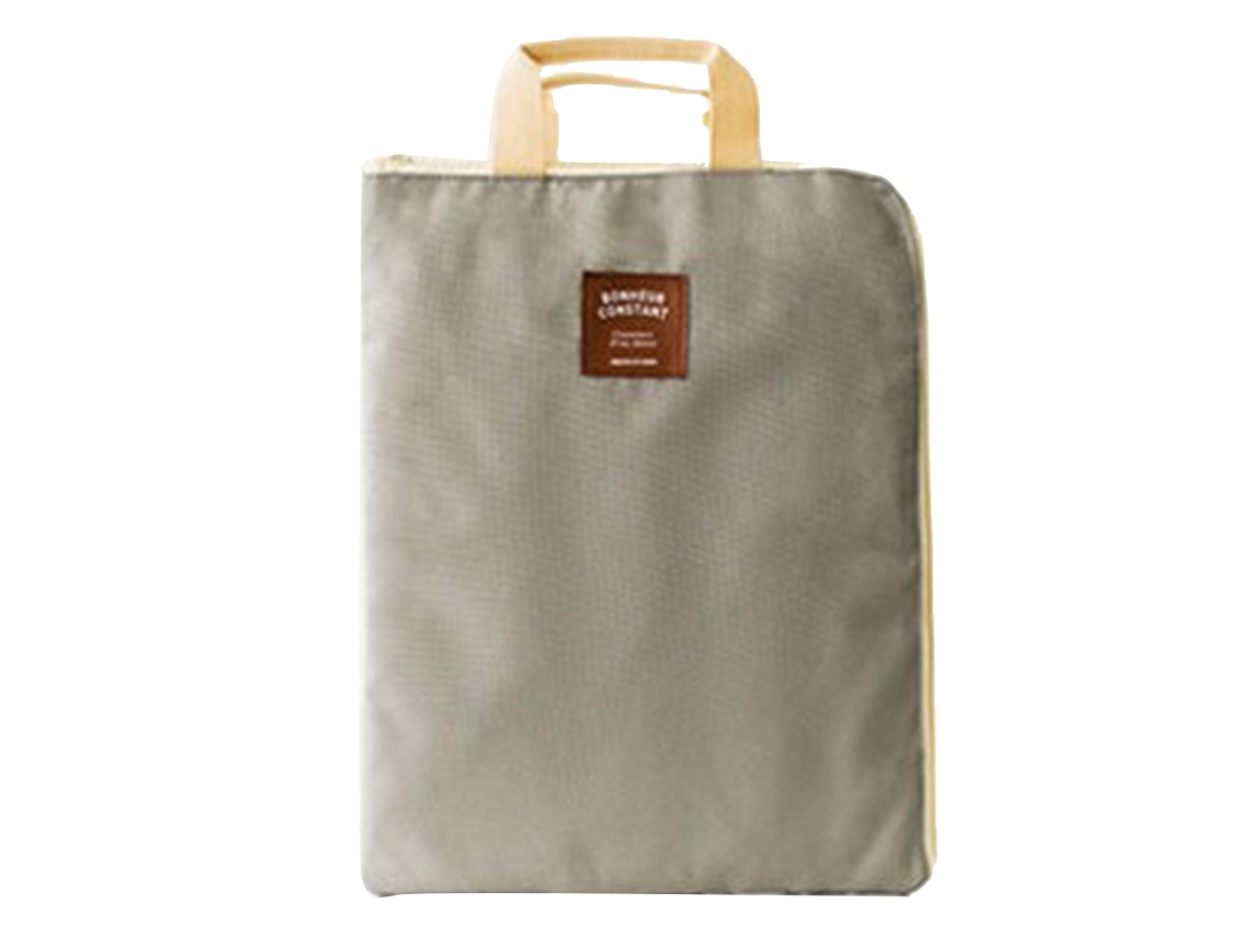 KOFIHETY Funda Maleta de Transporte Multifunción con Cremallera para Notebook Laptop Bolso Gris Claro