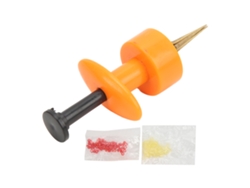 Clip Portátil Para Señuelos De Pesca Con 4 Garras Y Bandas Elásticas Para Gusanos De Sangre, Accesorio De Pesca Amarillo