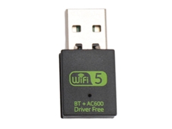 Adaptador USB Wifi5 Bluetooth de doble banda 2.4/5GHz de 600Mbps para PC portátil
