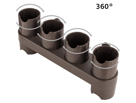 Soporte de montaje en pared para herramientas Ad-Brushes, 6 enchufes de almacenamiento con manguera de extensión Flexible para aspiradora Dyson V8 ...