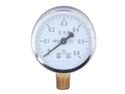 Manómetro De Alta Precisión De 1/4 Npt Con Carcasa De Hierro Para Aplicaciones En Agua Potable, Aceite Y Productos Químicos.