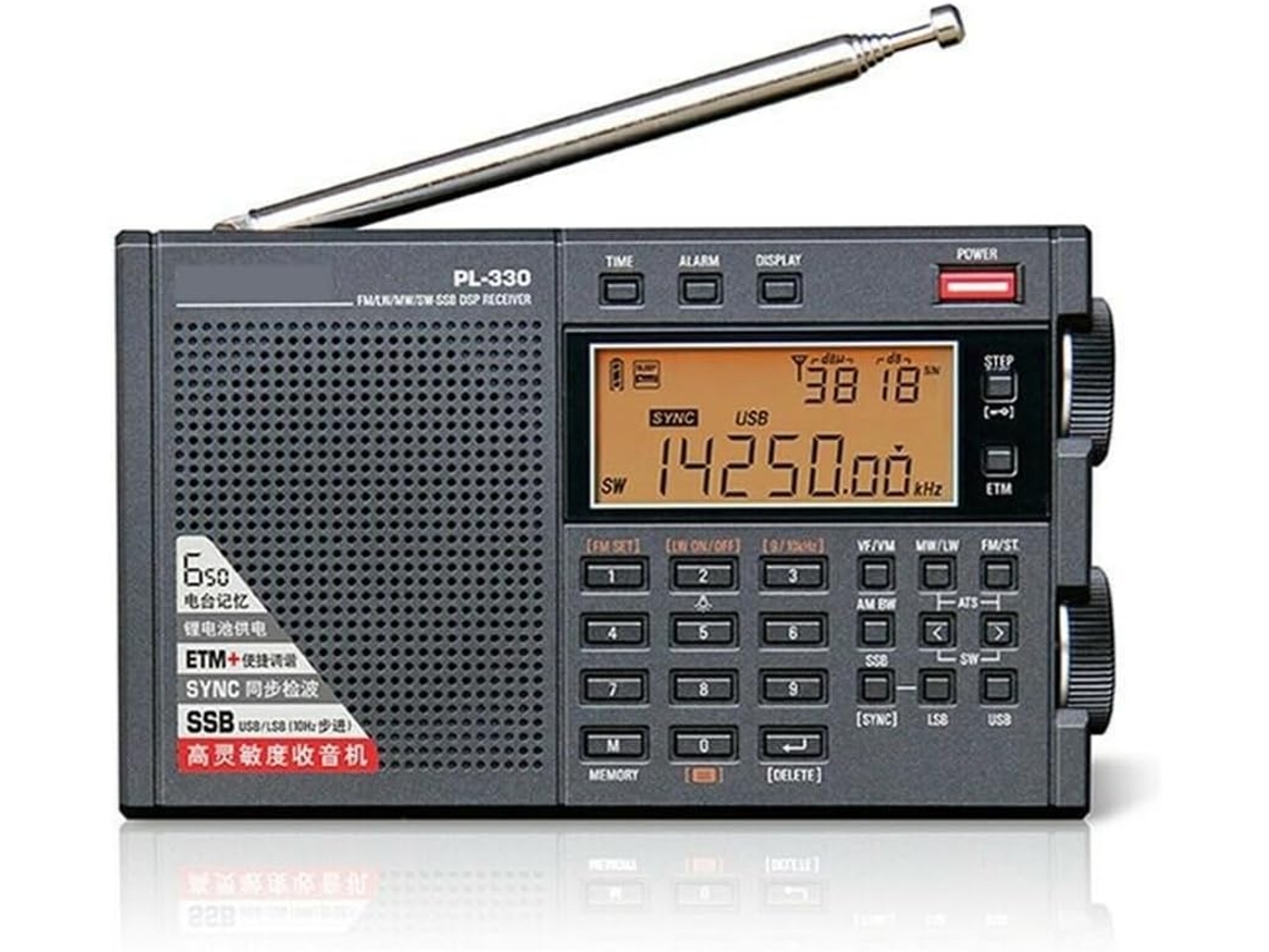 Receptor De Radio Portátil 330 Fm/mw/sw/lw Ssb/alta Sensibilidad