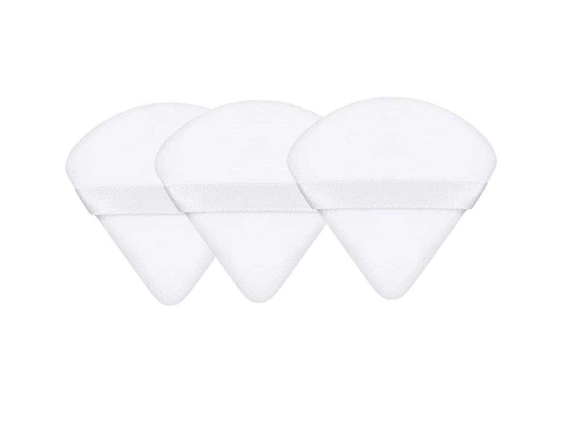 Paquete de 3 borlas de polvo blanco 3 paquetes