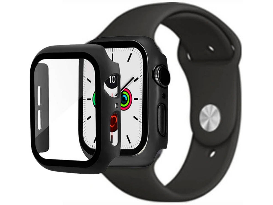 Kit Carcasa, Protector de Pantalla y Correa Apple Watch Series SE 40mm Negro