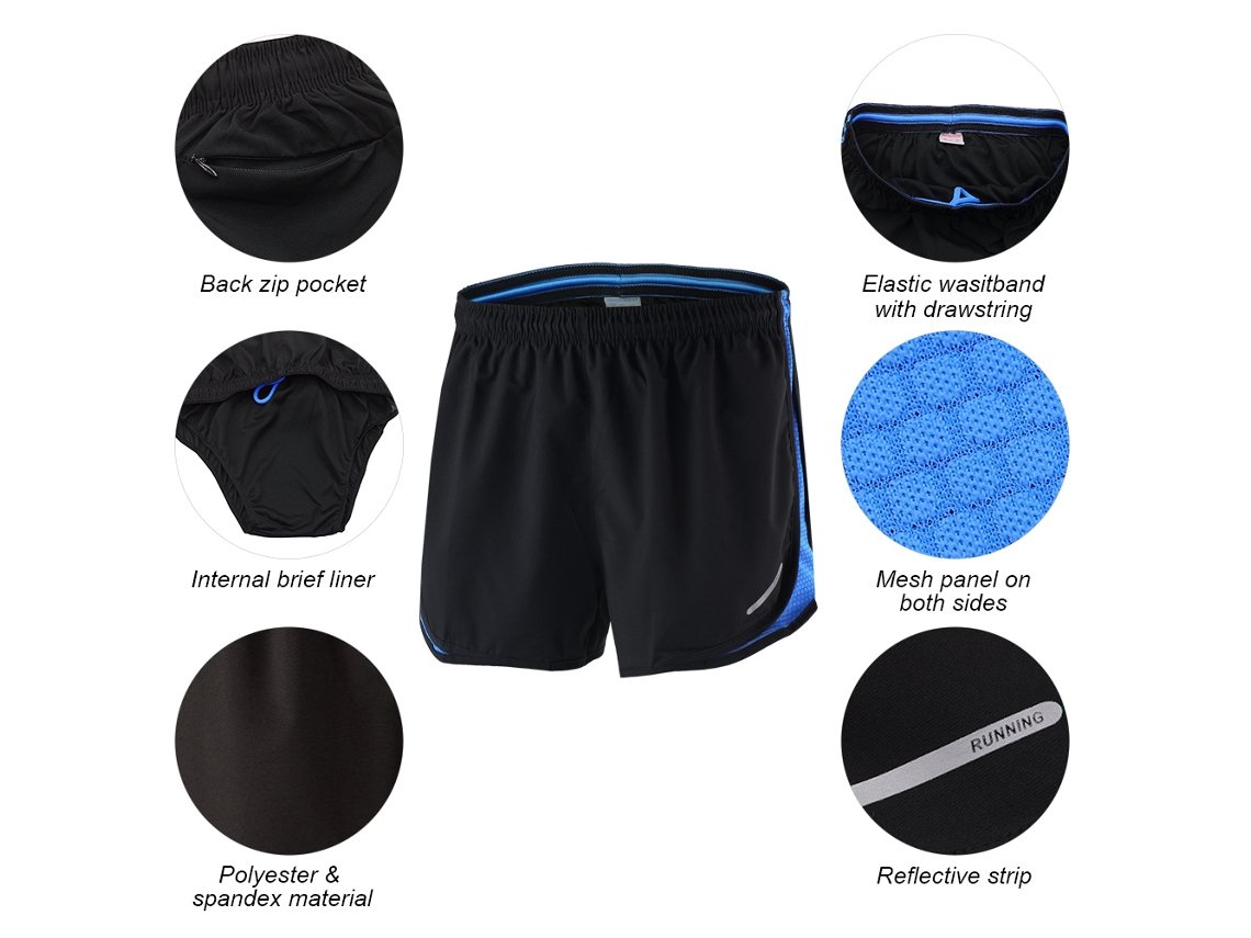Calzoncillos Deportivos 2 En 1 De Secado Rápido Para Hombre, Ideales Para Correr, Maratones, Entrenamientos Y Ciclismo.