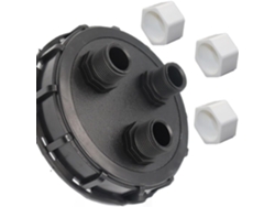 Dn150, Macho De Roscar De 2,5 (tapa Adaptadora Para Tanque Ibc De 3 Pulgadas Con Rosca Macho)