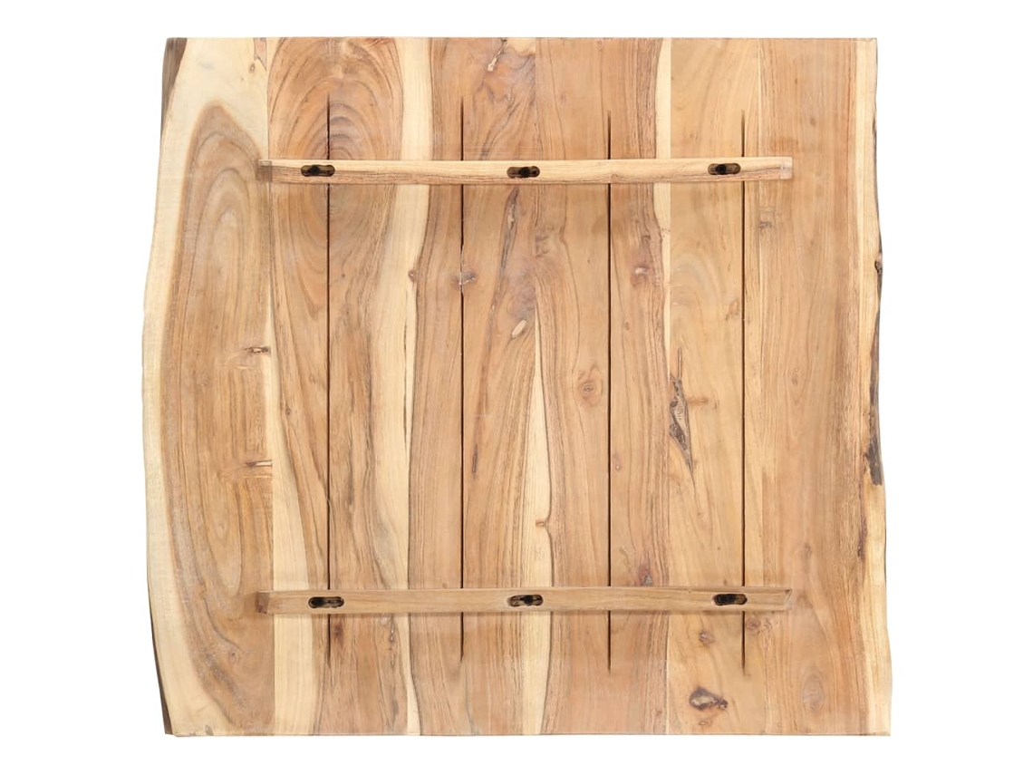 Tablero De Mesa | Tablero De Escritorio | Superficie De Mesa De Madera Maciza De Acacia 58x(50-60)x3,8 Cm