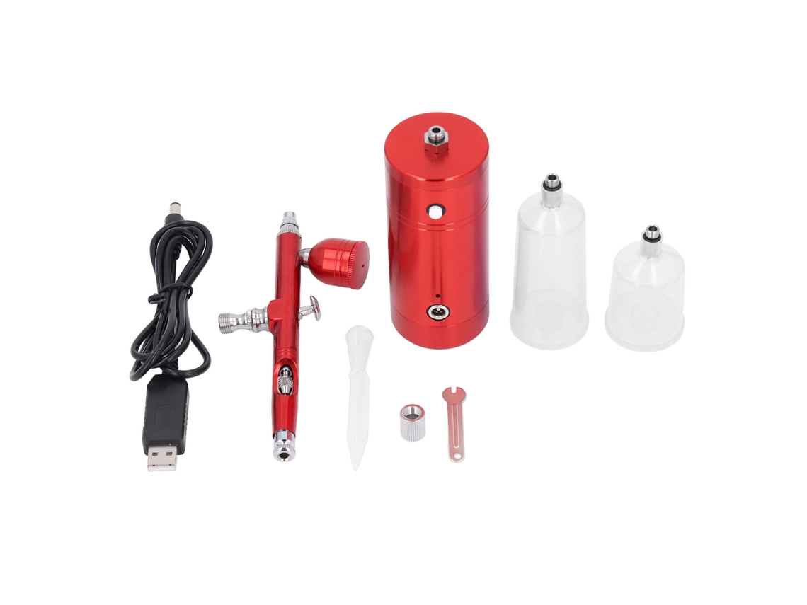 Kit De Pincel Aéreo Inalámbrico Recargable Portátil Para Decoración De Uñas, Pasteles, Maquetas Y Pintura.