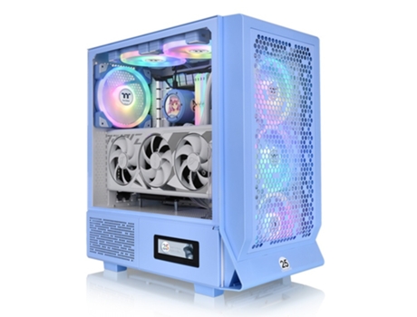 Caja THERMALTAKE Ceres 330 Tg Hydrangea Blue Argb Atx 2Xusb 3.0 Sin Fuente Azul