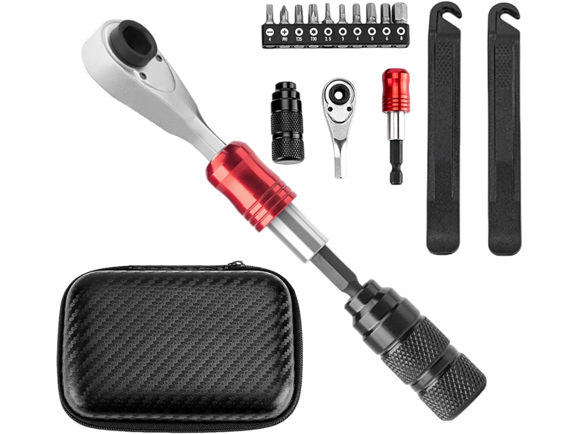 Kit Reparación Llave Carraca, Juego Llave Carraca Bicicleta, Juego Brocas Llave Carraca Dientes, Herramienta