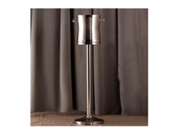 Cubitera con soporte, enfriador de vino de acero inoxidable de doble pared para fiestas, uso interior y exterior, 4 litros.