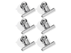 6 Clips De Ventosa Redondos Para Colgar Accesorios Del Hogar