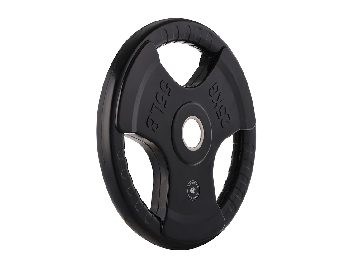 Discos de Musculación Set De 2 De Goma 3 Asas 50mm FITNESS TECH 25 kg