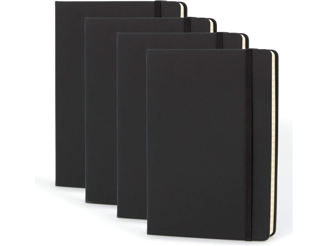 Cuaderno A5 Tapa Dura en Faux Leather para Mujeres y Hombres, Cuaderno con Páginas Rayadas para Escribir Kofihety