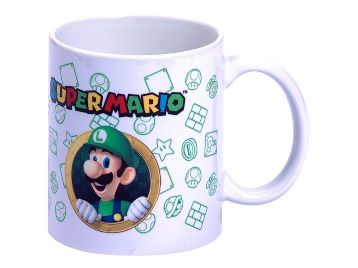 Taza MARIO BROS. Set + Mealheiro Luigi Super Mario Bros Nintendo