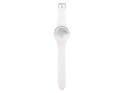 Reloj Digital Infantil, Resistente Al Agua Hasta 50 M, Cronómetro, Luz El, Correa Suave, Blanco, De 5 A 15 Años.
