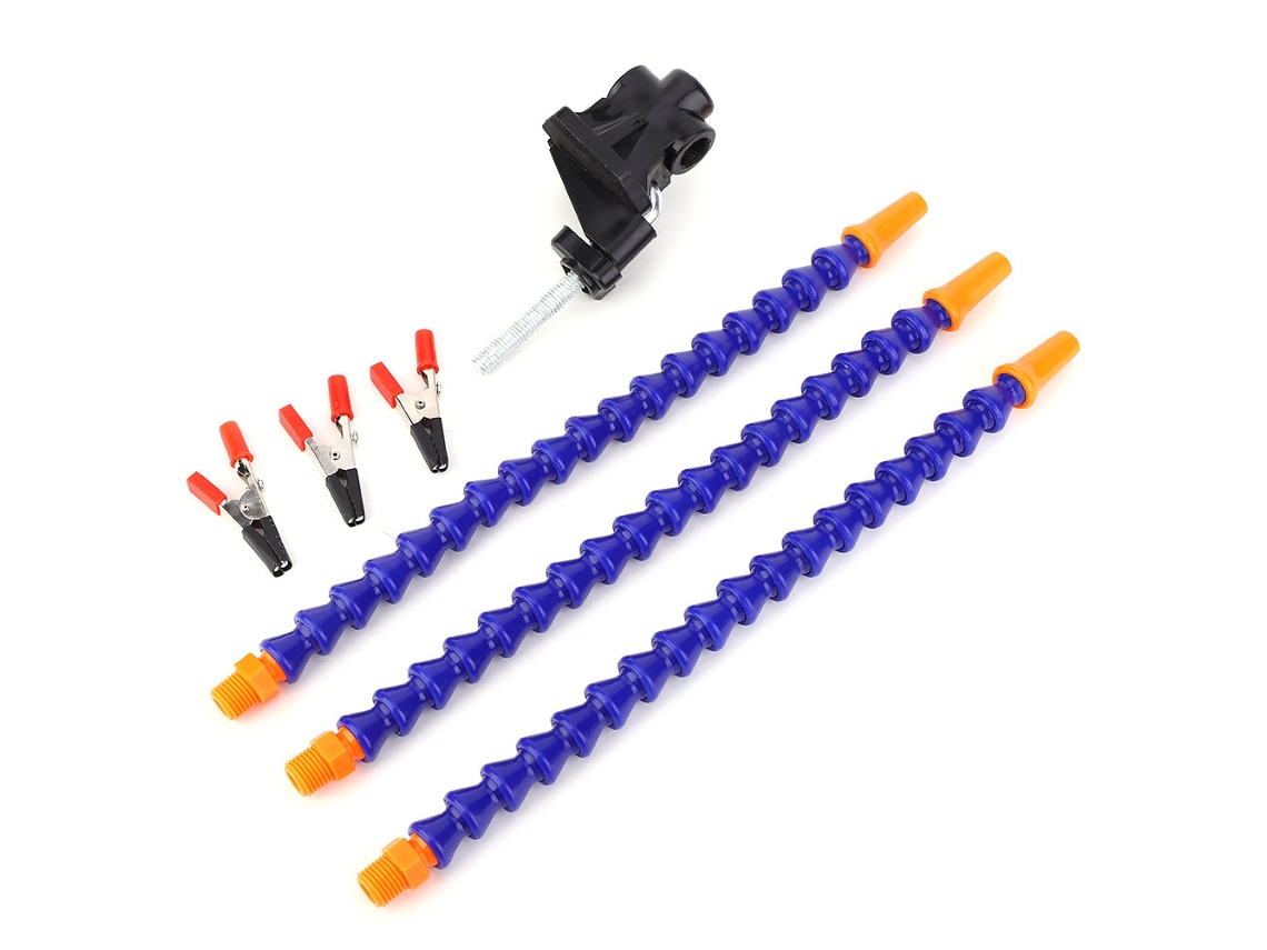 Soporte De Soldadura Flexible Multifuncional Azul De 3 Brazos Para Reparación De Placas De Circuitos Impresos
