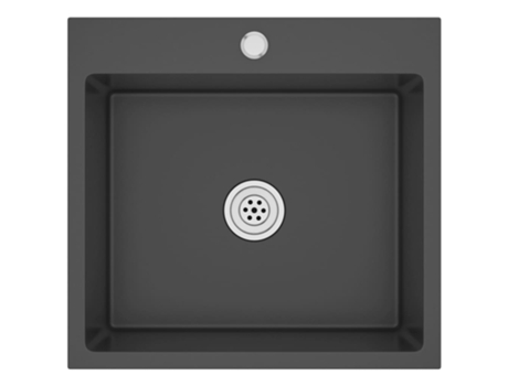 Fregadero VIDAXL Hecho A Mano de Acero Inoxidable Negro