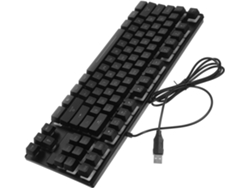 Teclado Mecánico Para Juegos Con Cable, Retroiluminación Led Rgb Colorida Y Diseño Resistente Al Agua.