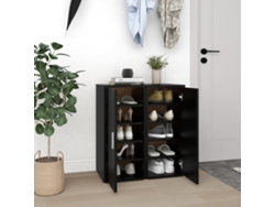 Zapatero Organizadores 2 Unidades 32X35X70 Cm en Contrachapado Negro