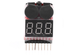 Monitor De Batería Lipo De 1-8s Con Alarma Sonora E Indicador Digital De Bajo Voltaje.