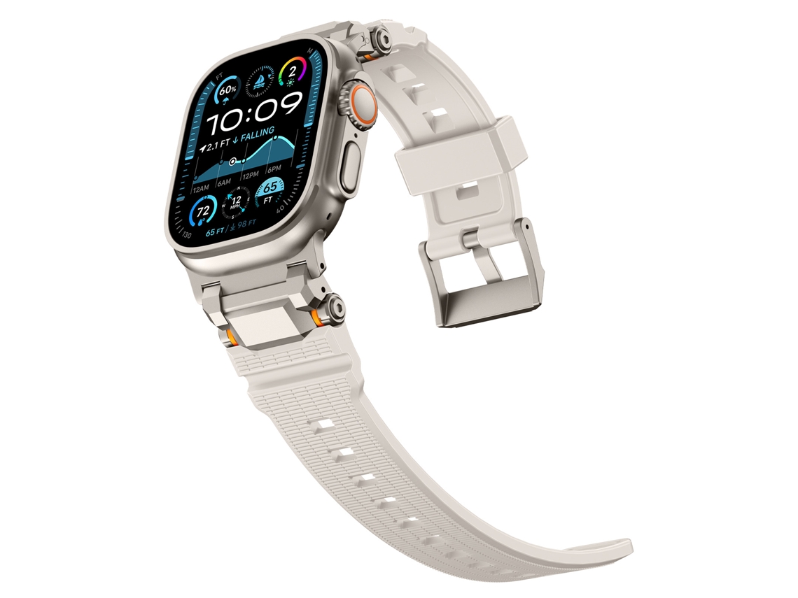 Correa XIAOMOYU color caqui para Apple Watch (tamaños 44/45/46/49 mm)