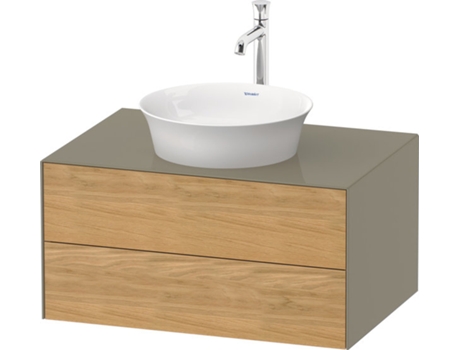 DURAVIT Tulip blanco, mueble de baño colgado en la pared, ancho 800 x fondo 550mm, con 2 cajones, con tecnología tip-on, WT49850