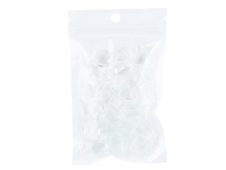 50 Tarjetas De Color Transparentes Para Esmalte De Uñas Y Gel, Herramienta De Manicura Cuadrada Pequeña