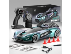 Purple One Batteryzll Sg208 Pro Rtr 1/24 2.4g 4wd Drift RC Car Alta Velocidad Rotación 360° Música Luz LED Modelo para Carretera MDUG Toy