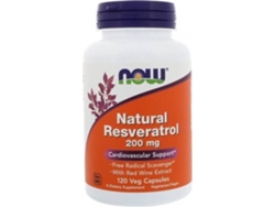 Complemento Alimentar NOW Resveratrol Natural (120 cápsulas vegetais)