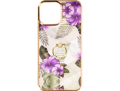 Carcasa iPhone 12 Mini AVIZAR Anillo Sujeción Morado