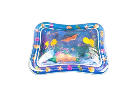Tapete de Juego de Agua Para Niños Bebés, Tapete Inflable Para Jugar Boca Abajo Gramo