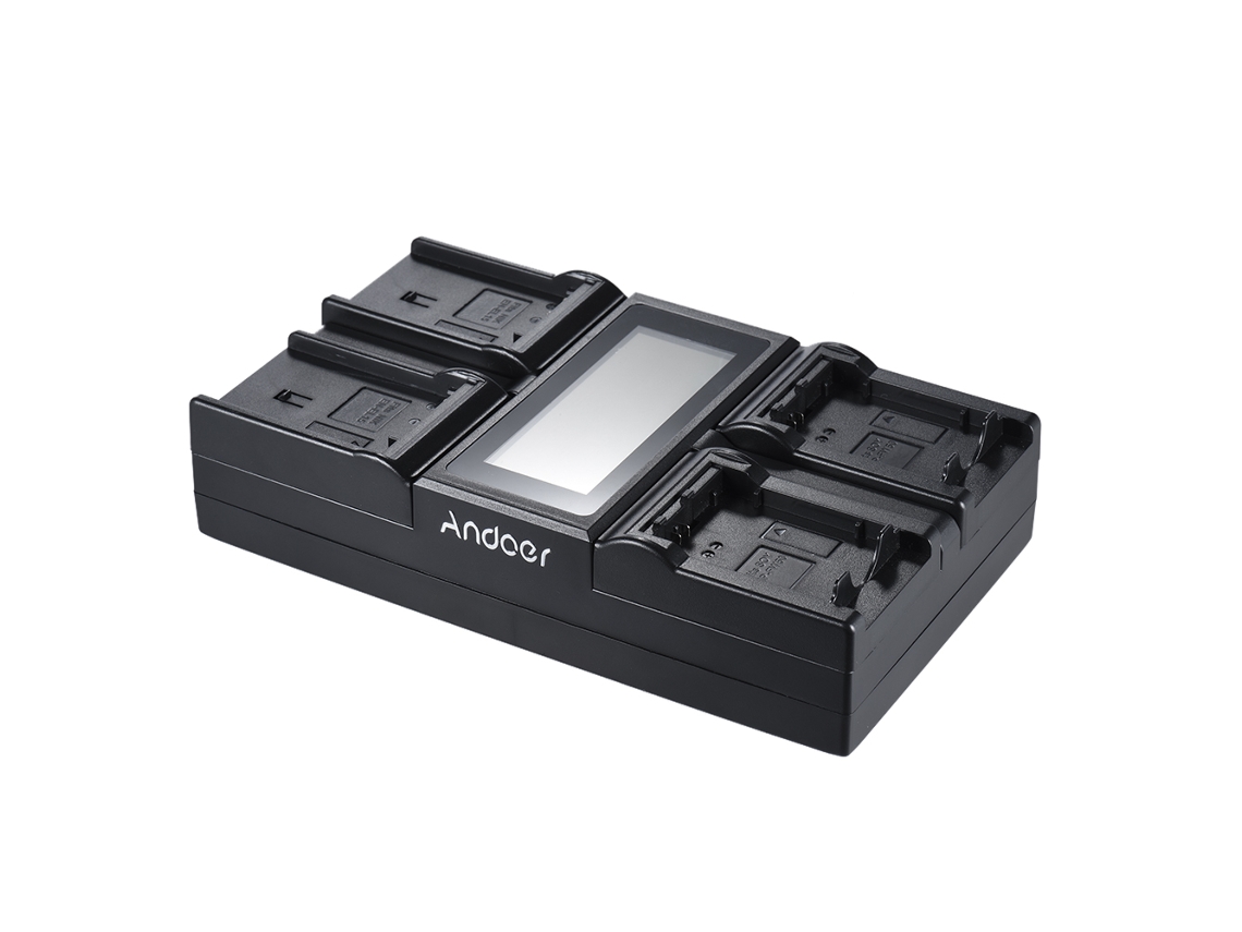 2026yncm-cargador De Baterías 4 Canales Para En-el15, Np-fw50, F970, Np-f550 - Cámara Sony A7iii, A7siii Y Accesorios De Fotografía