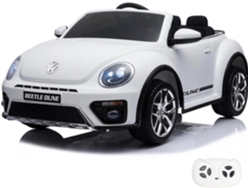 Volkswagen Beetle Xl Eléctrico Para Niños 12v - Blanco
