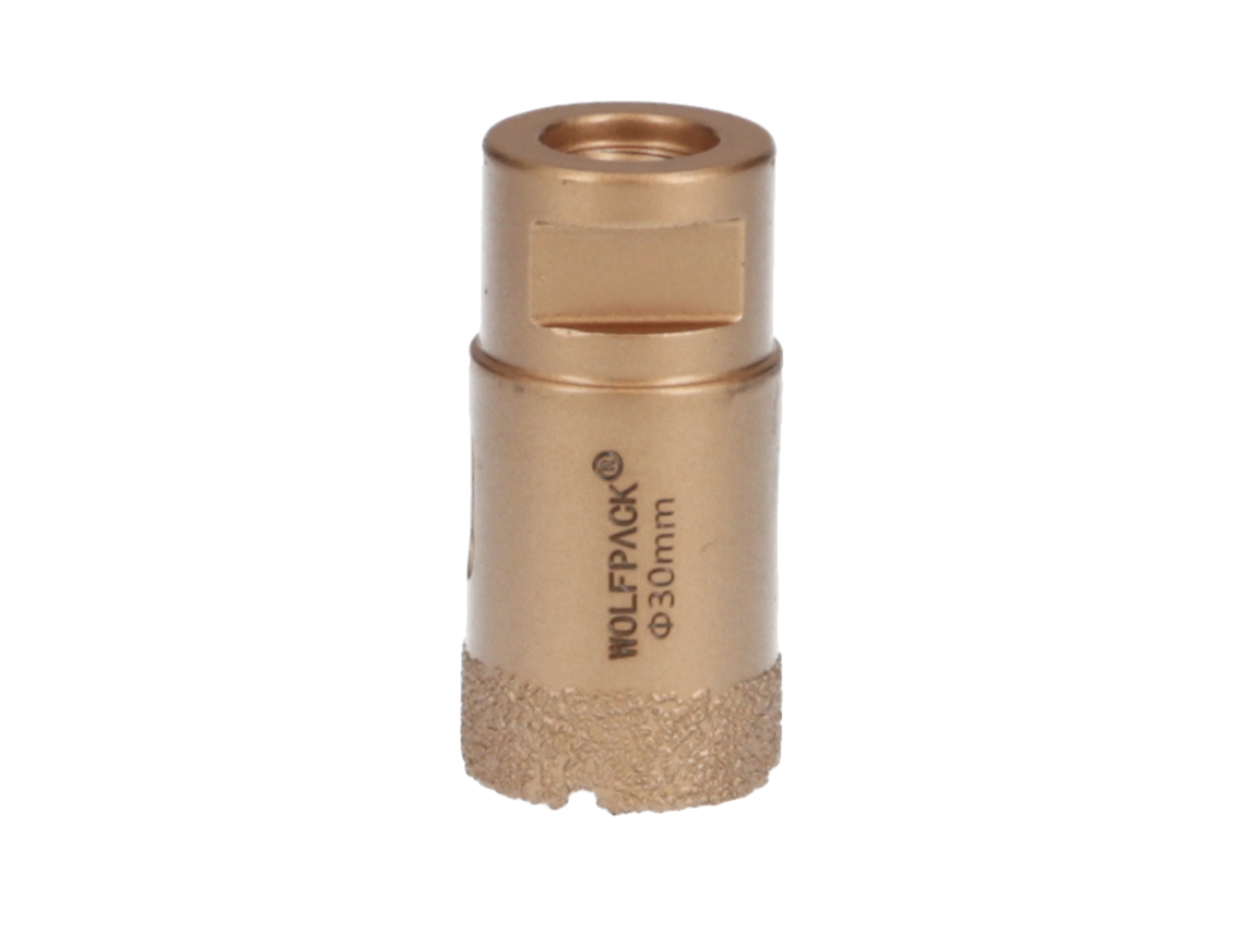 Corona Diamante para Amoladora 30 mm WOLFPACK LINEA PROFESIONAL LINEA PROFESIONAL LINEA PROFESIONAL Conexiónn Rosca M14 Corte Seco