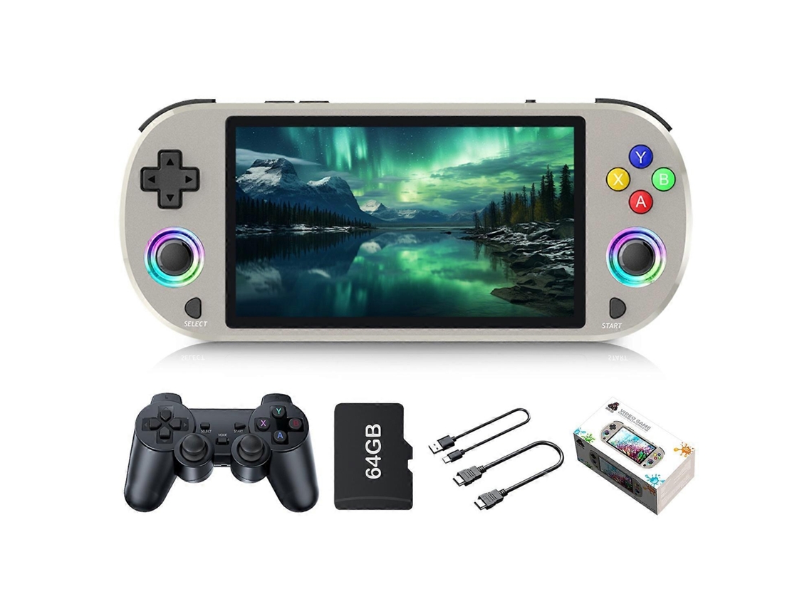 Consola De Juegos Portátil Ampown M22 64g, Retro, Hd, Pantalla De 5 Pulgadas, Dispositivo De Juego Portátil Con 2 Controladores