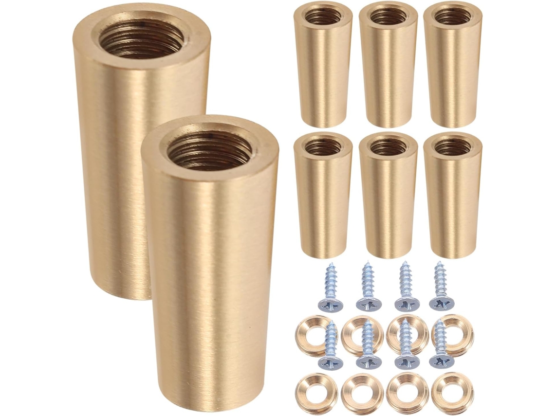 Patas 8 Piezas Cónicas Cobre Dorado Tabla Cortar Bandeja,