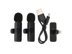 Micrófono De Solapa Inalámbrico K9 Con Reducción De Ruido, Plug And Play, Con Clip Para Android E Ios.