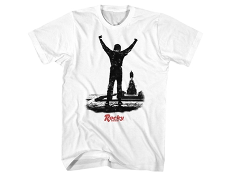 Camiseta ROCKINSTONE Rocky con los brazos levantados (L)
