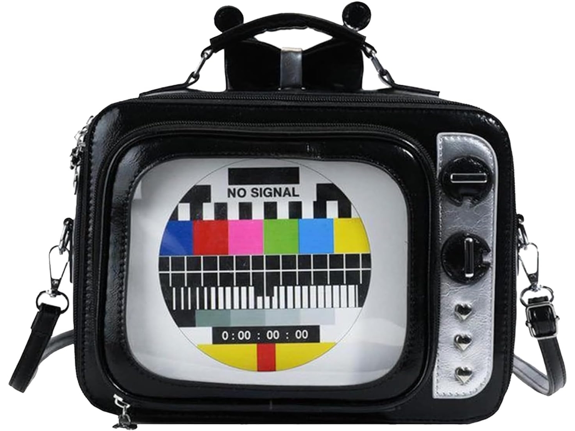 Bolso De Mano Grande Para Mujer Con Forma De Televisor. Bolso De Hombro.
