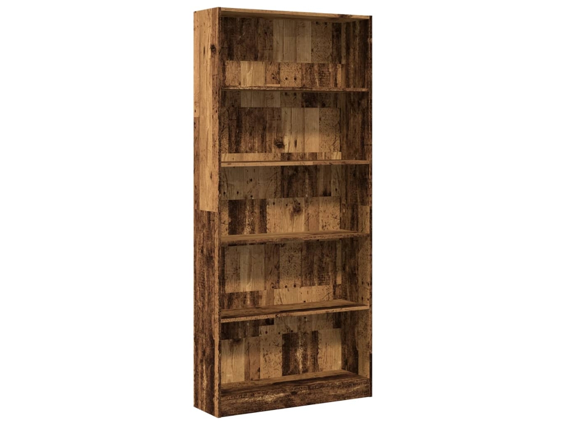 Estantería derivada de madera vieja MAISON EXCLUSIVE 80x24x176 cm