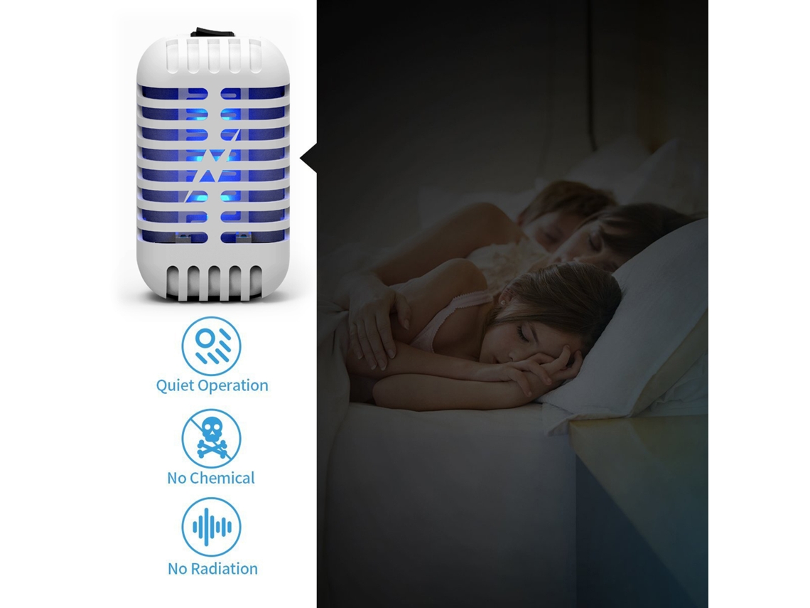 Bj-lâmpada Elétrica Silenciosa Anti-mosquitos Para Casa, Mosquitos Insetos, Armadilha Com Luz Uv, Controle De Mosquitos Interno