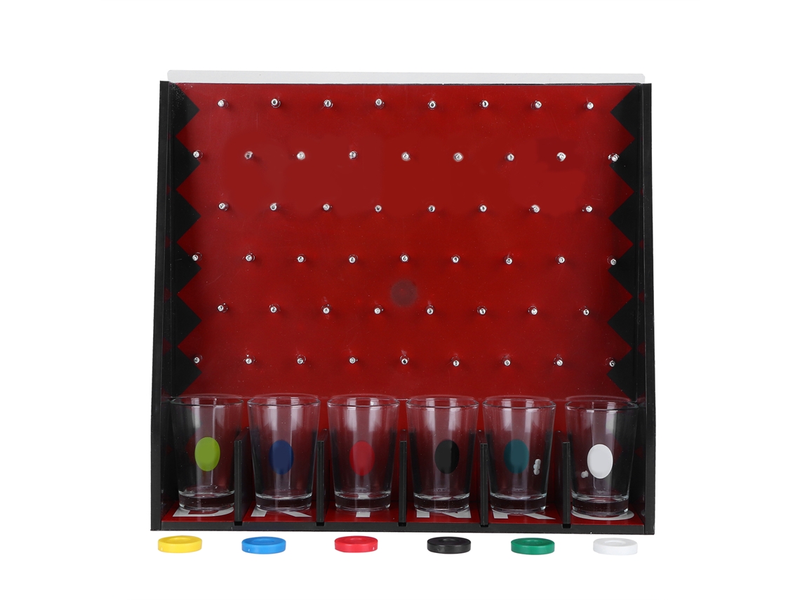 Juego De Mesa Para Beber Chupitos, Ideal Para Fiestas, Con 6 Vasos Y Fichas Para Divertirse En Grupo.