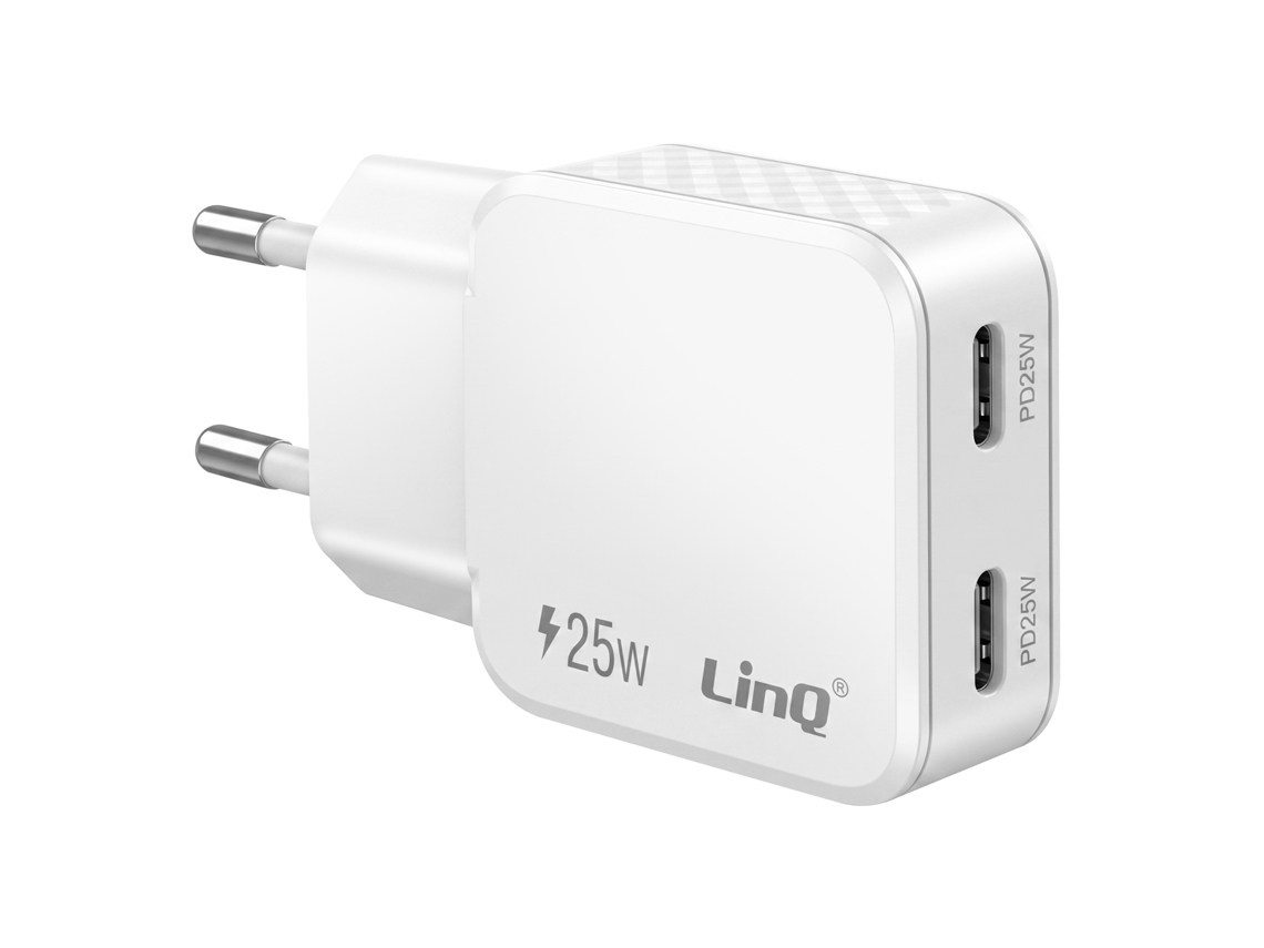 Cargador Universal Doble Puerto Usb-c 25w Power Delivery