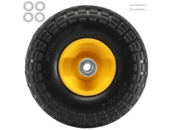 Neumático sin cámara de llanta plana sólida Succebuy de PU, 254 mm, 181,4 kg, 2 piezas